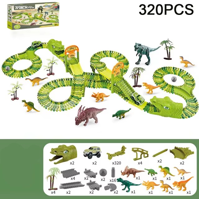 Dinosaur Racing Track Set