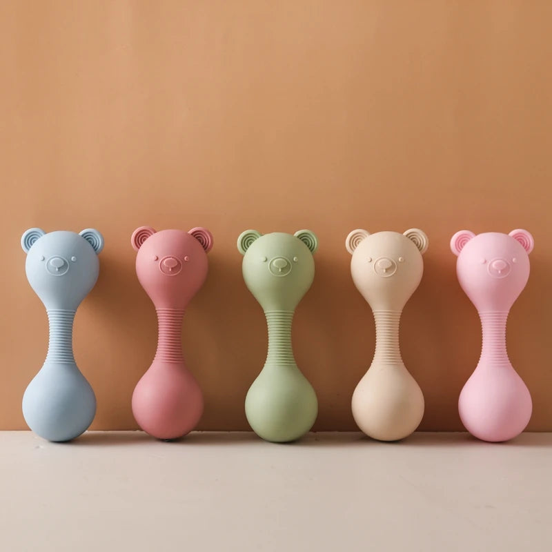 Baby Silicone Teether Rattle