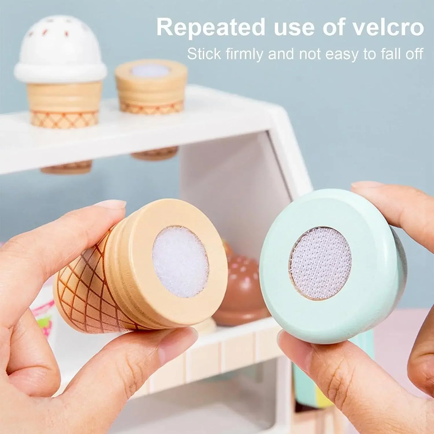 Wooden Ice Cream Store Set