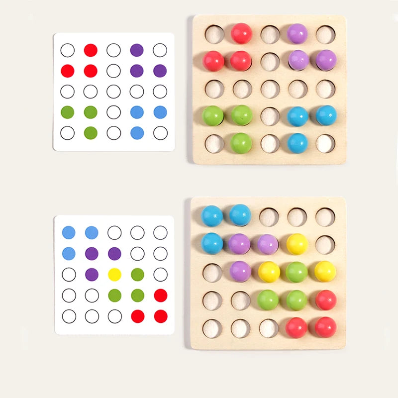Wooden Board Bead Game