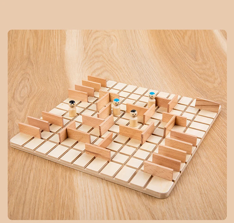 Path Finder Strategic Wooden Board Game