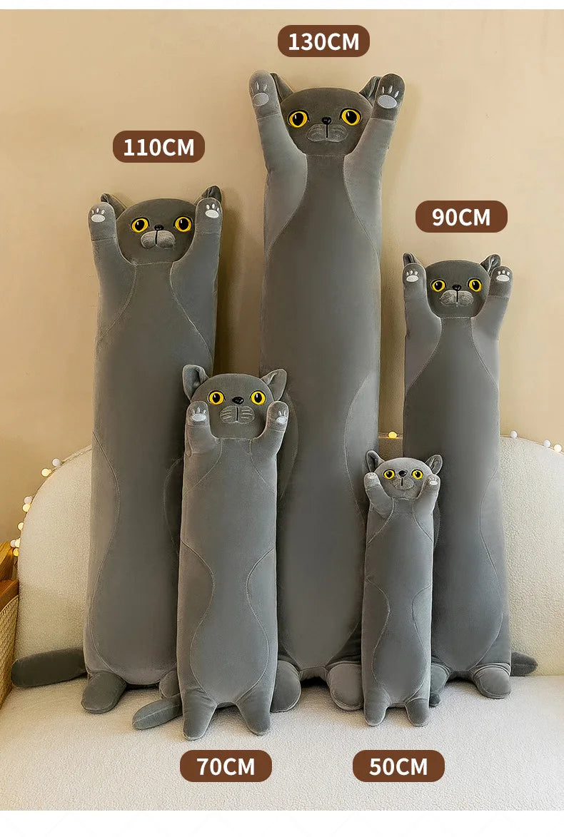 Long Cat Plushie Pillow