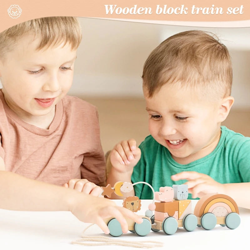 Baby Wooden Pull Train