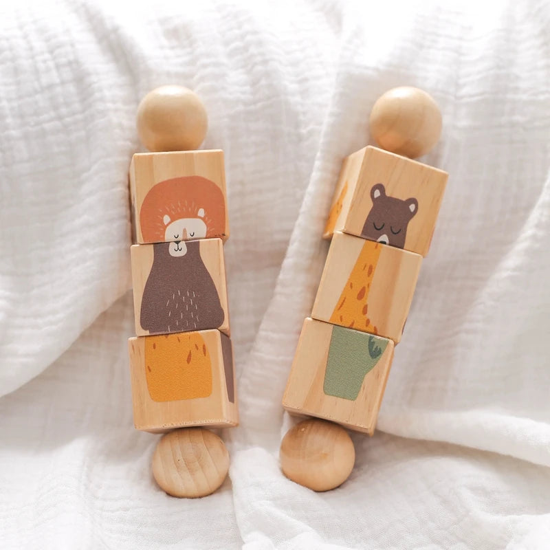 1 Piece Wooden Puzzle Hand Toy