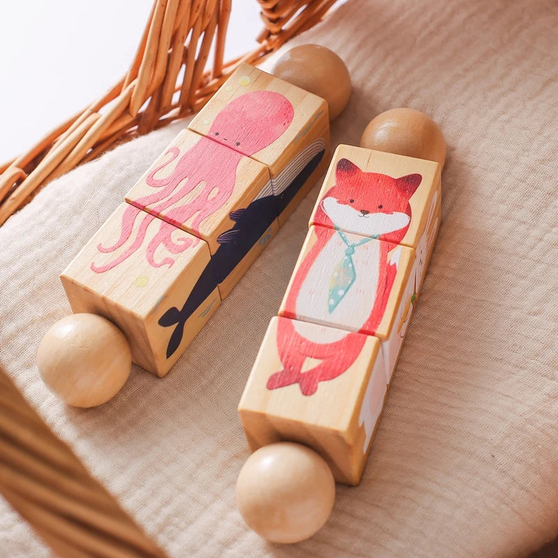 1 Piece Wooden Puzzle Hand Toy