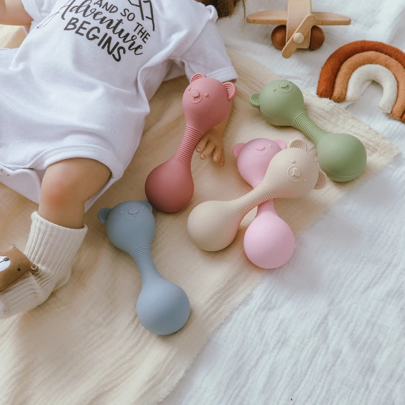 Baby Silicone Teether Rattle