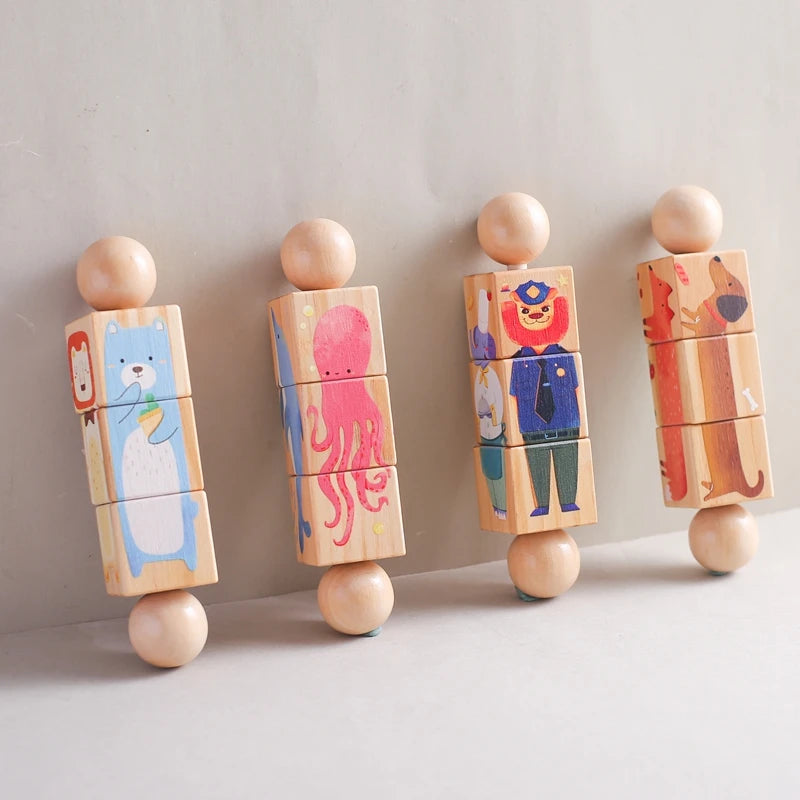 1 Piece Wooden Puzzle Hand Toy