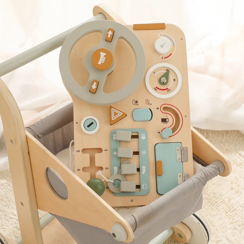 Baby Wooden Car Busy Board