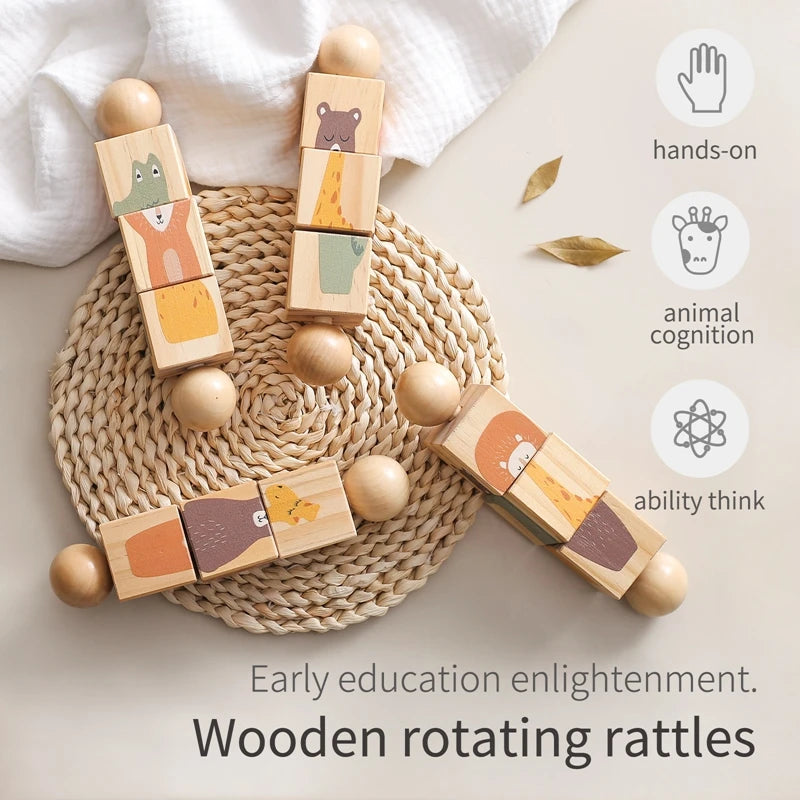 1 Piece Wooden Puzzle Hand Toy