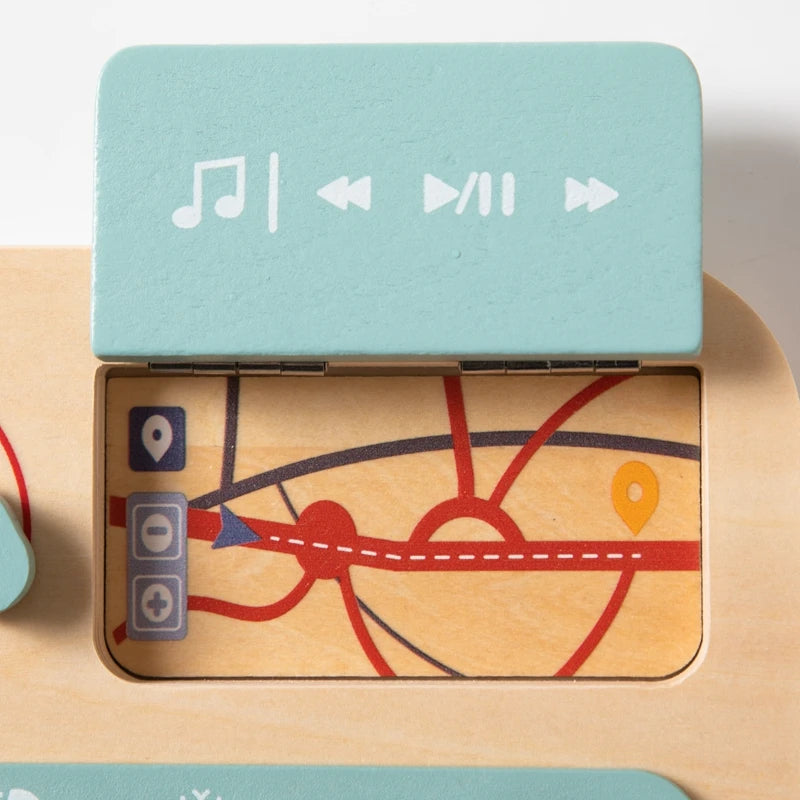 Baby Wooden Car Busy Board