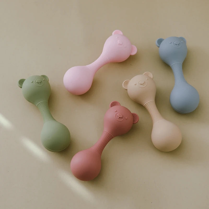 Baby Silicone Teether Rattle
