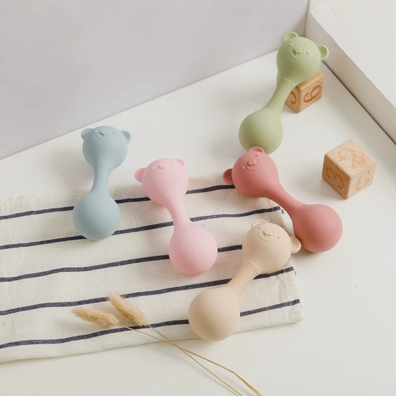 Baby Silicone Teether Rattle