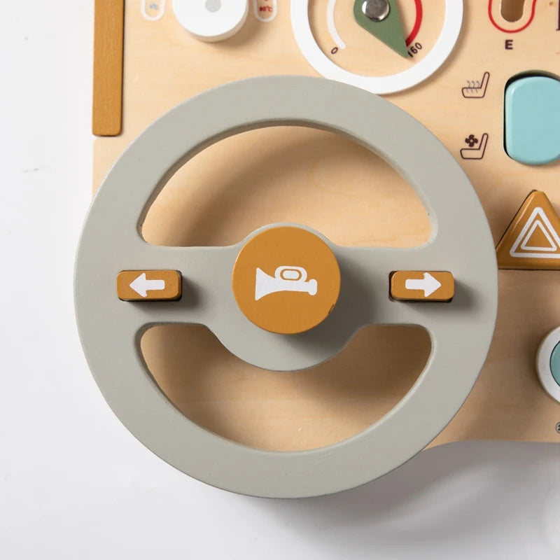 Baby Wooden Car Busy Board