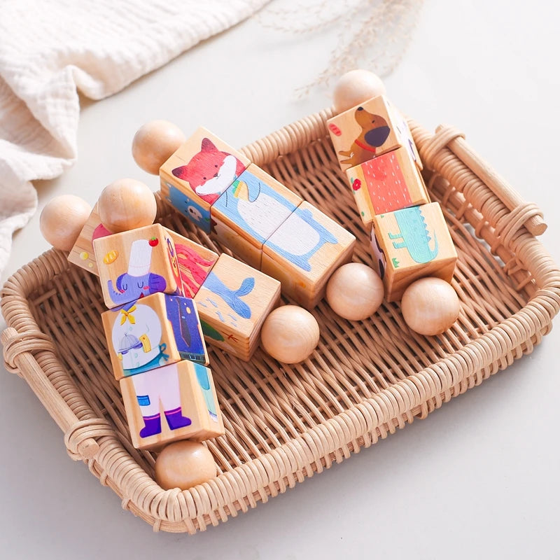 1 Piece Wooden Puzzle Hand Toy