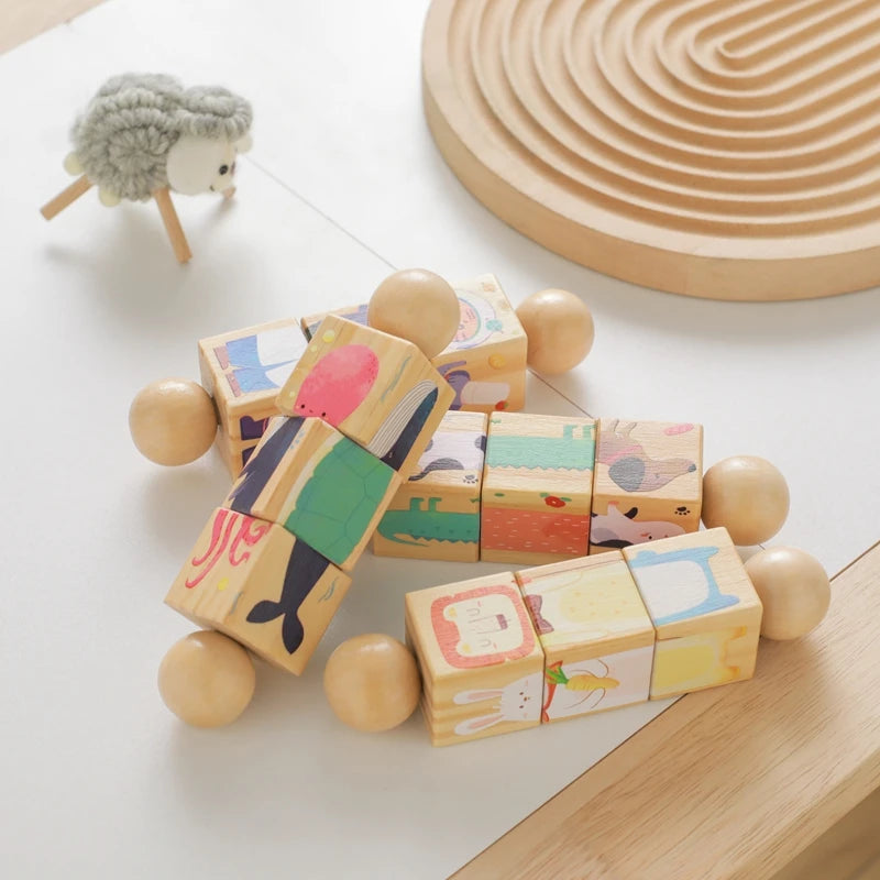 1 Piece Wooden Puzzle Hand Toy